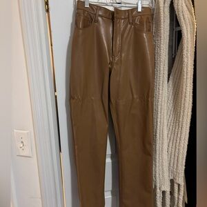 Abercrombie Brown Leather Pants